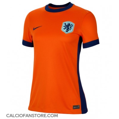 Maglia Calcio Paesi Bassi Prima Divisa Donna Europei 2024 Manica Corta Maglia Calcio Paesi Bassi Prima Divisa Donna Europei 2024 Manica Corta